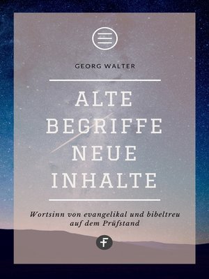 cover image of Alte Begriffe – neue Inhalte